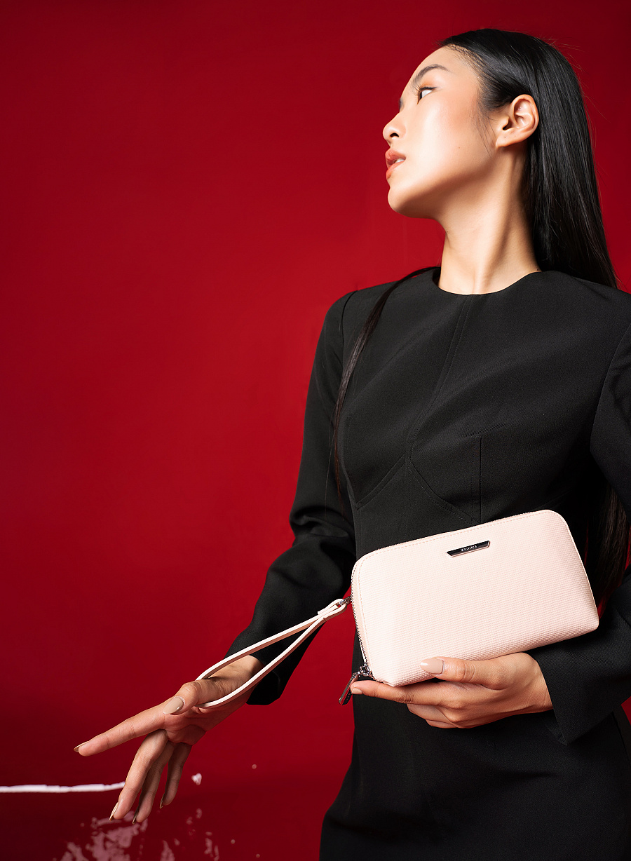 Ví pouch cầm tay - WAL 0248 - Màu hồng - vascara.com
