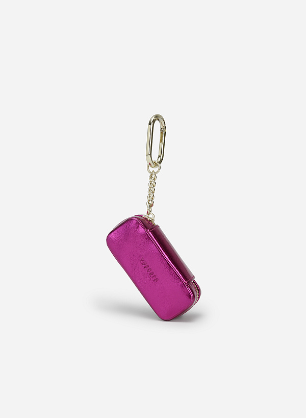 Ví mini metallic đựng son - WAL 0261 - Màu hồng - VASCARA