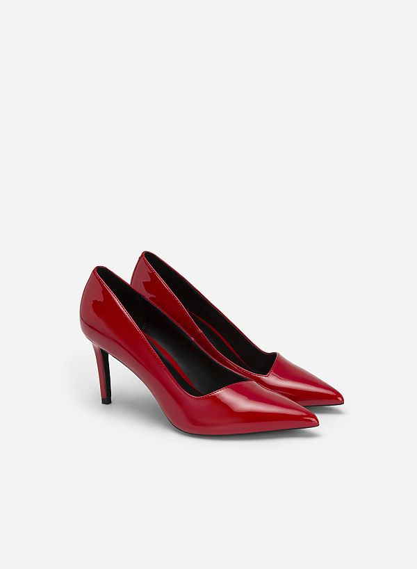 Giày Bít Mũi Nhọn Polished Style - BMN 0566 - Màu Đỏ - VASCARA