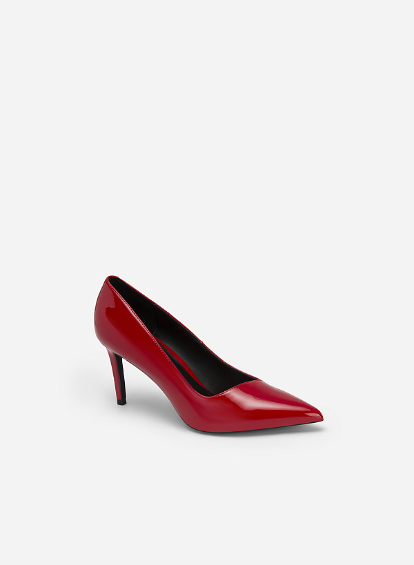 Giày Bít Mũi Nhọn Polished Style - BMN 0566 - Màu Đỏ - VASCARA