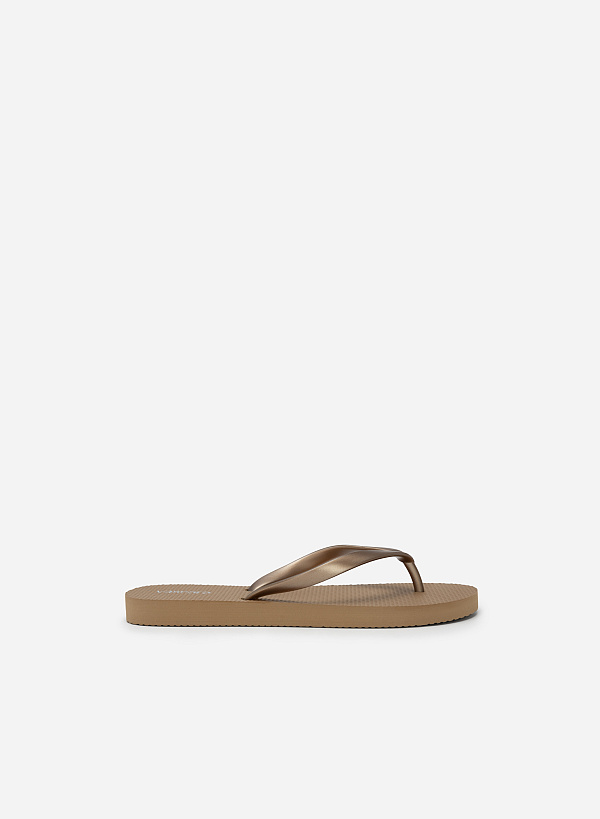 Dép kẹp quai màu monochrome - DXP 0186 - Màu nâu - VASCARA