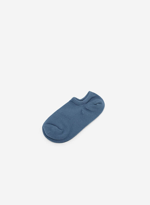 Plain No Show Socks - SCK 0003 - Blue - VASCARA