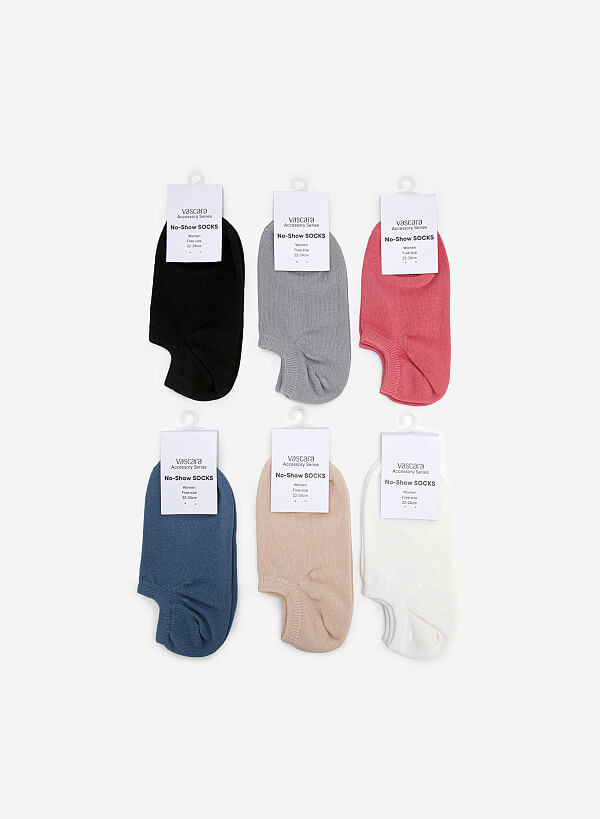 Plain No Show Socks - SCK 0003 - Blue - VASCARA