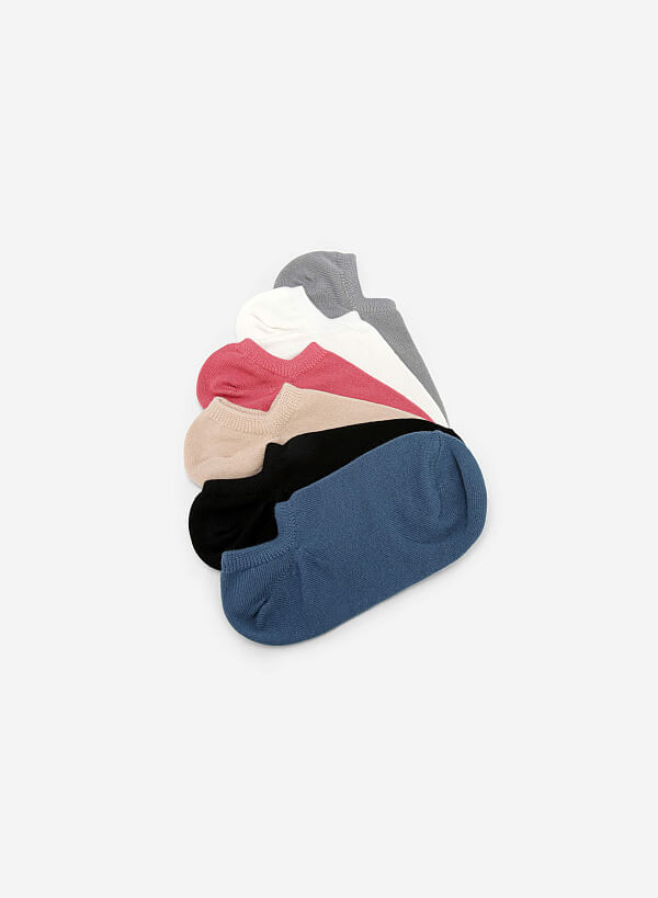 Plain No Show Socks - SCK 0003 - Blue - VASCARA