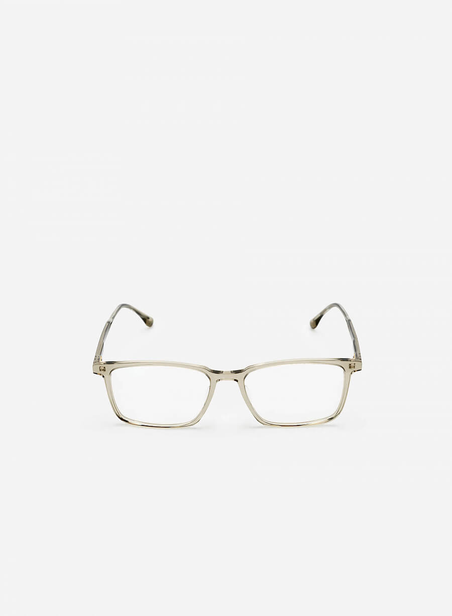 Kính gọng nhựa trong suốt wayfarer - WAY 0031 - Màu xanh olive - vascara.com