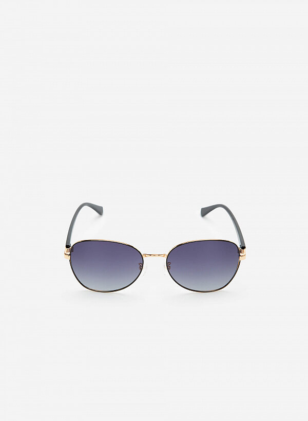 Kính Mát Dáng Aviator Gọng Mảnh - AVI 0008 - Màu Đen - VASCARA