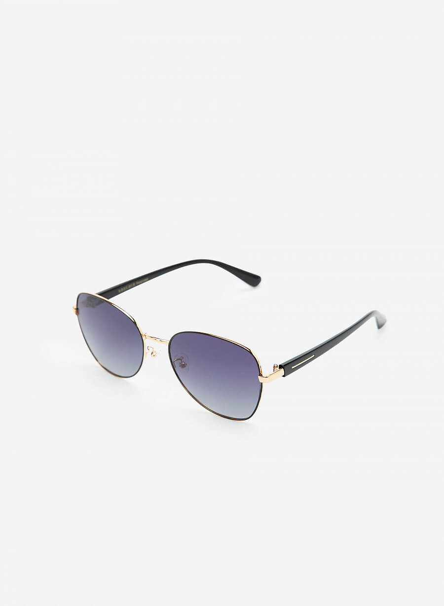 Kính Mát Dáng Aviator Gọng Mảnh - AVI 0008 - Màu Đen - VASCARA