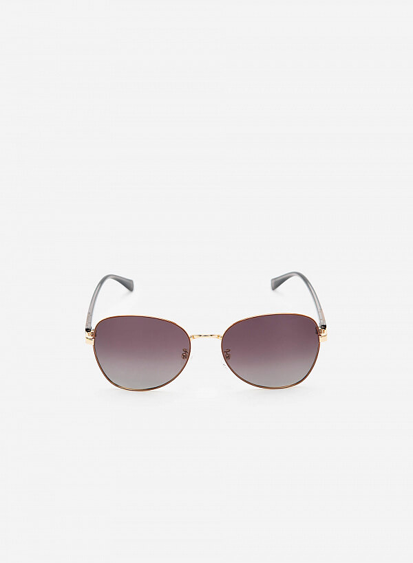 Kính mát dáng aviator gọng mảnh - AVI 0008 - Màu nâu đậm - VASCARA