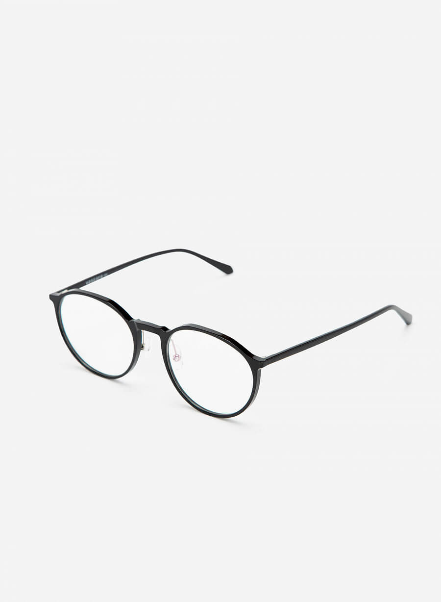 Kính mắt hình tròn cách điệu - ROU 0040 - Màu đen - vascara.com