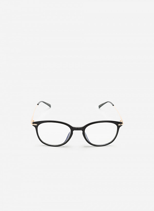 Kính Gọng Kim Loại Mắt Tròn - ROU 0037 - Màu Đen - VASCARA