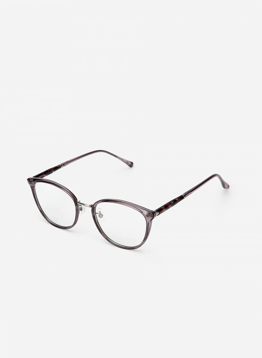 Kính Mắt Gọng Phối Họa Tiết Amber - ROU 0042 - Màu Tím - VASCARA