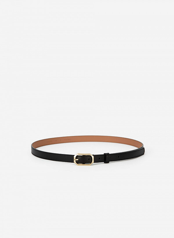 Thắt Lưng Khóa Cài Golden Octagon - WAI 0027 - Màu Đen