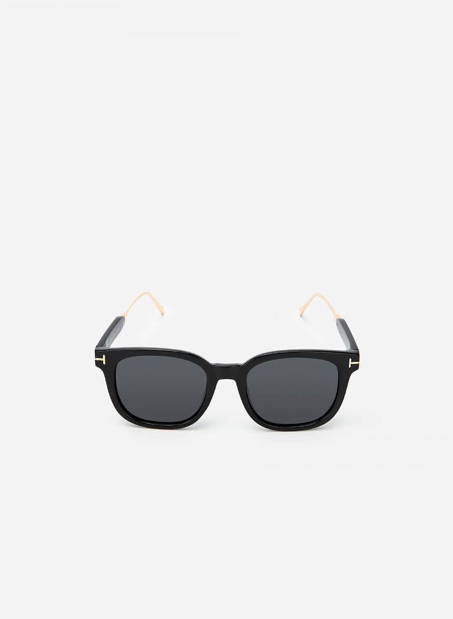 Kính wayfarer gọng phối viền kim loại - WAY 0032 - Màu đen - vascara.com
