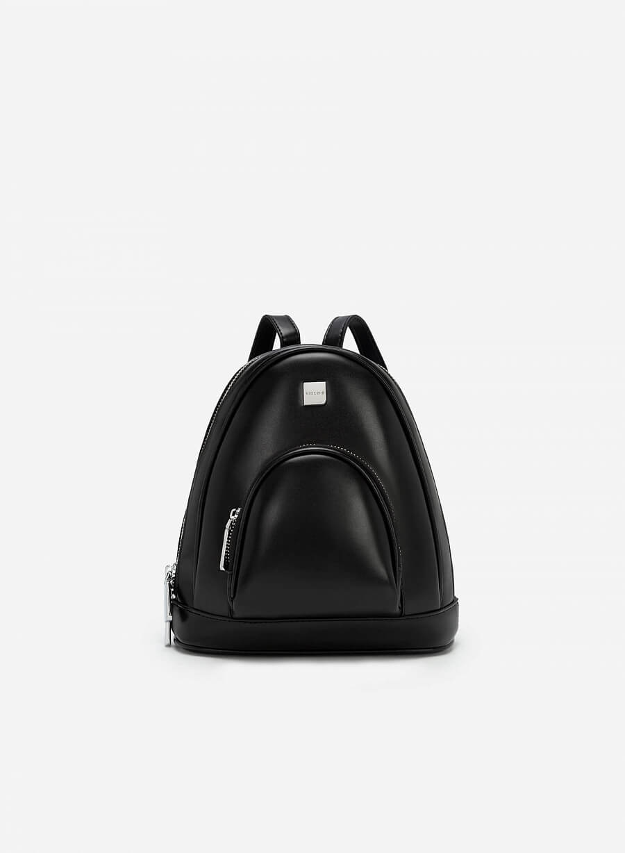 Balo Mini Dây Kéo Ngăn Đôi - BAC 0164 - Màu Đen - VASCARA