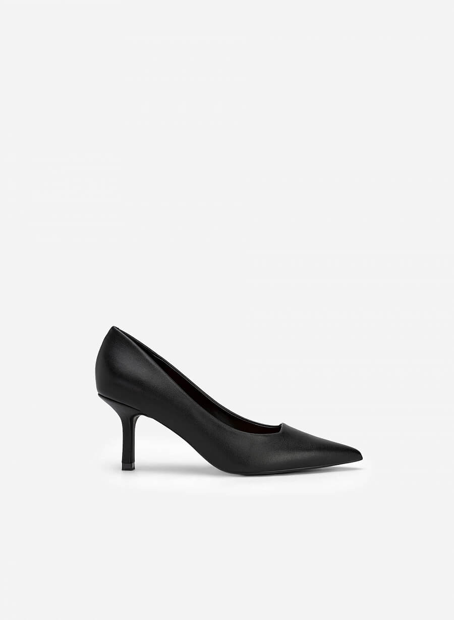 Giày bít mũi gót nhọn - BMN 0580 - Màu đen - VASCARA