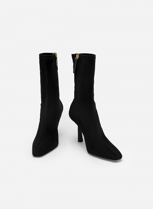 All-day comfort boots cao gót - BOT 0922 - Màu đen - VASCARA