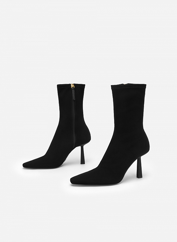 All-day comfort boots cao gót - BOT 0922 - Màu đen - VASCARA