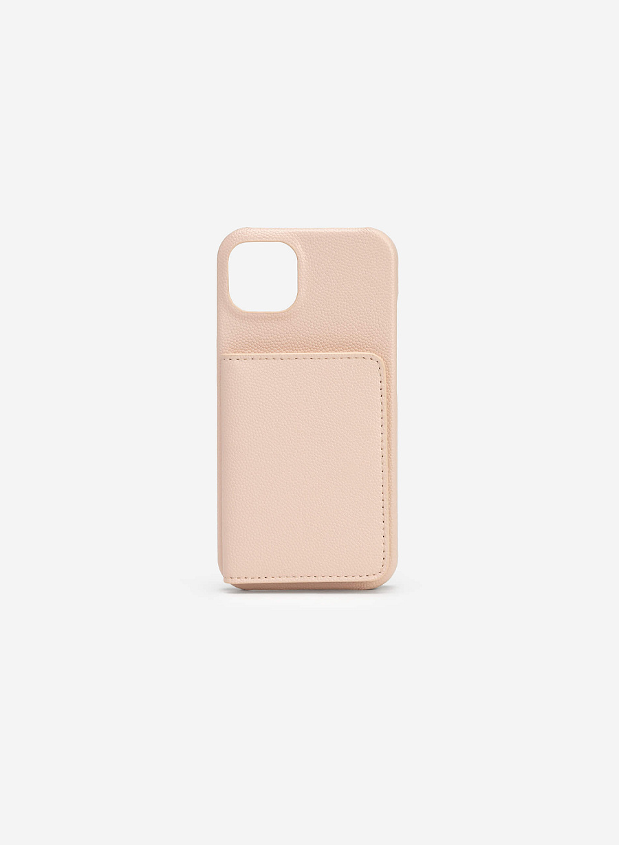 Ốp lưng điện thoại iPhone 13 Phối Ví Mini Đựng Thẻ - IPC 0004 - Màu Hồng Nhạt - VASCARA