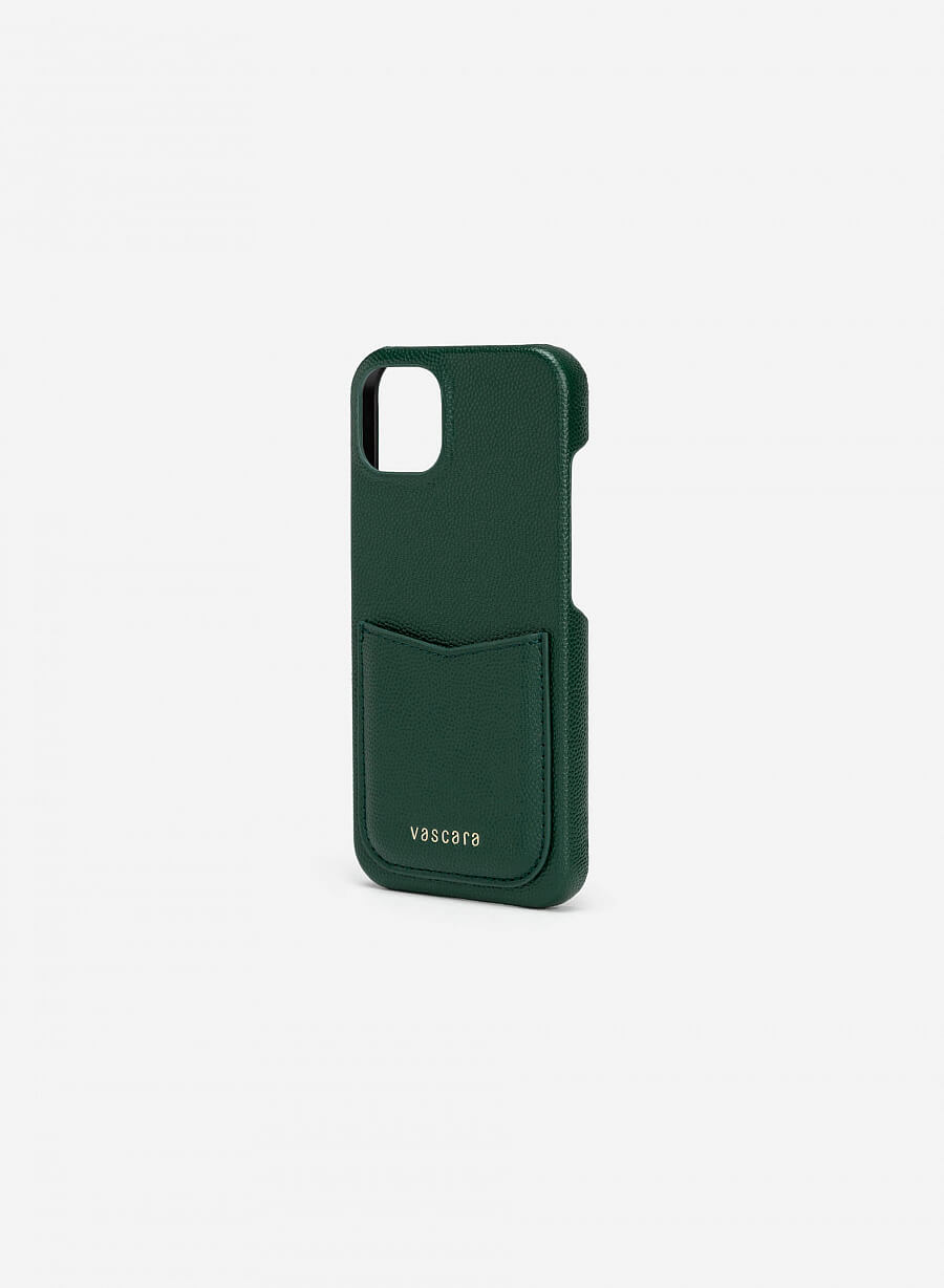 Ốp lưng điện thoại iPhone 13 Pro Phối Ngăn Đựng Thẻ - IPC 0002 - Màu Xanh Rêu - vascara.com