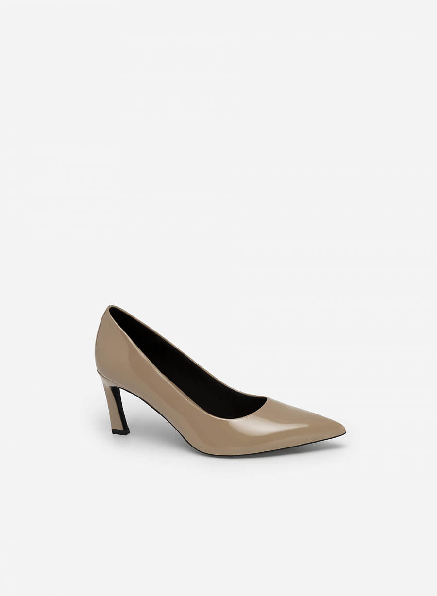 Giày bít mũi nhọn polished style - BMN 0541 - Màu xanh olive - vascara.com