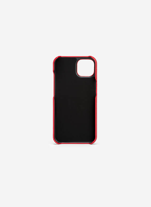Ốp lưng điện thoại iPhone 13 Phối Ngăn Đựng Thẻ - IPC 0001 - Màu Đỏ - VASCARA