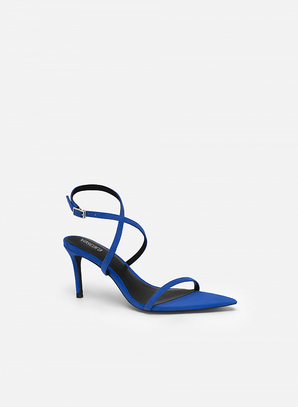 Bst splendid night - giày sandal ankle strap quai mảnh - SDN 0740 - Màu xanh dương - VASCARA