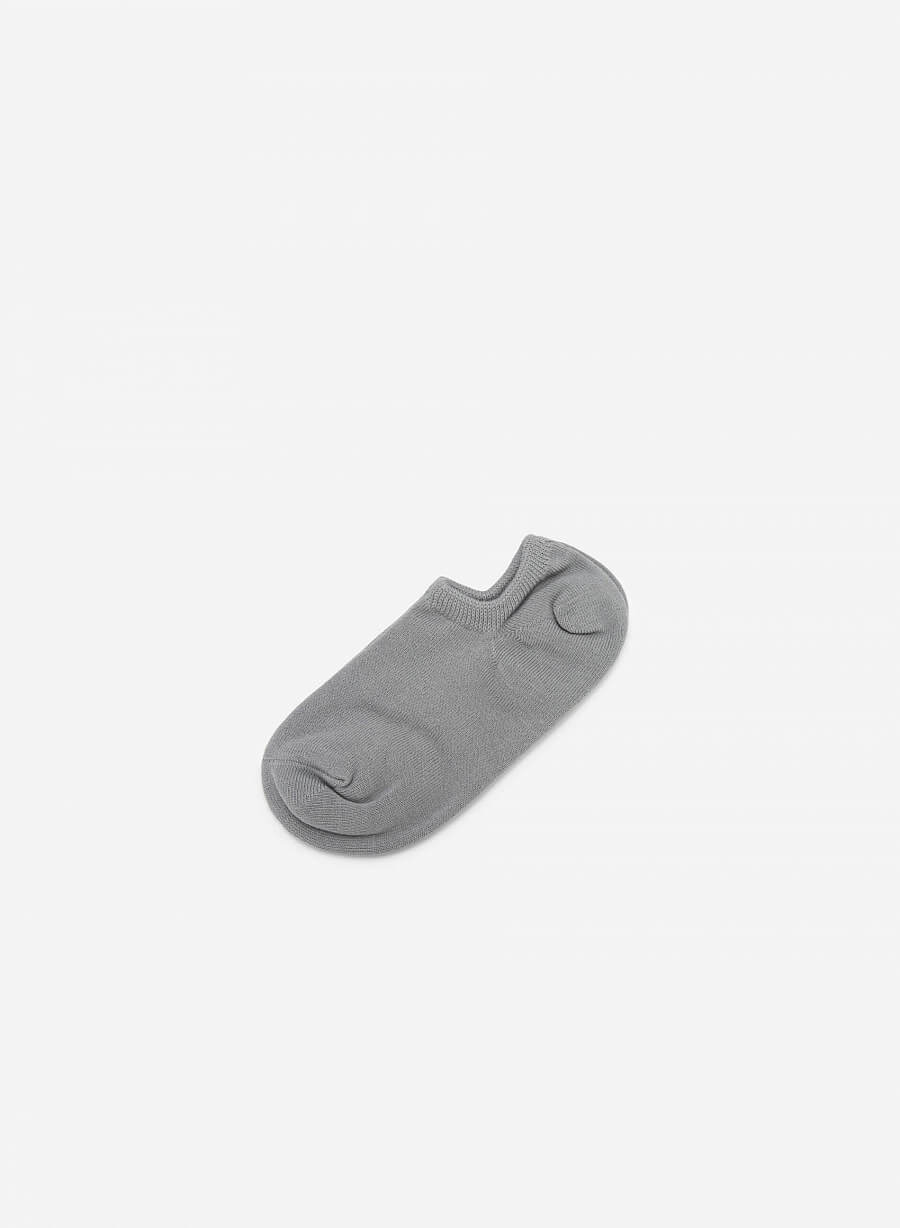 Vớ lười họa tiết trơn - SOC 0003 - Màu xám nhạt - vascara.com