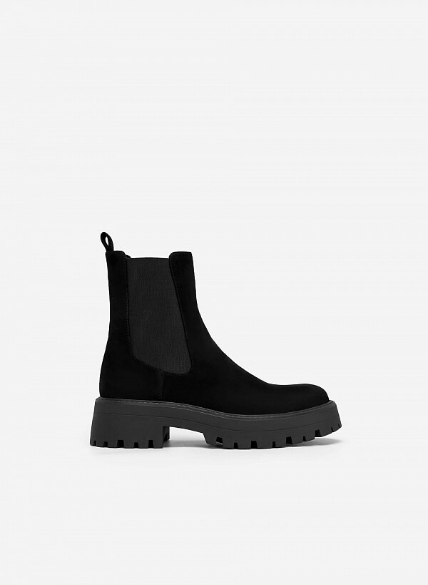 All-day comfort chelsea boots cổ vừa - BOT 0920 - Màu đen - VASCARA