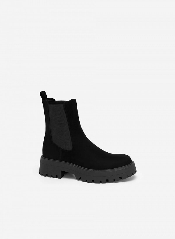 All-day comfort chelsea boots cổ vừa - BOT 0920 - Màu đen - VASCARA