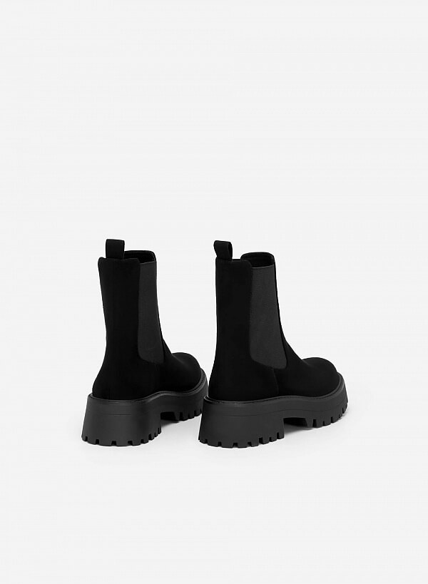 All-day comfort chelsea boots cổ vừa - BOT 0920 - Màu đen - VASCARA