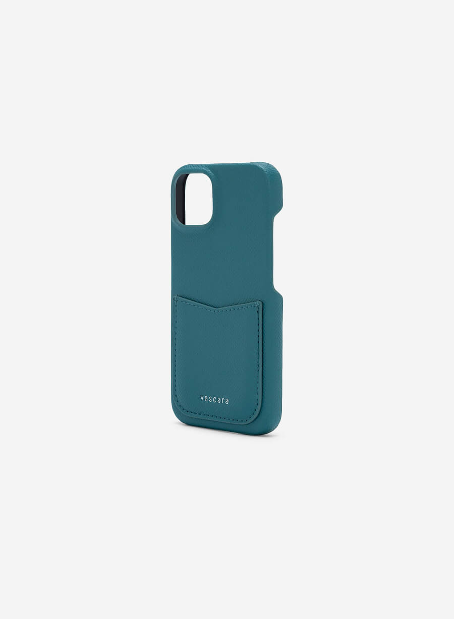 Ốp lưng điện thoại iPhone 14 Phối Ngăn Đựng Thẻ - IPC 1401 - Màu Xanh Lam - vascara.com