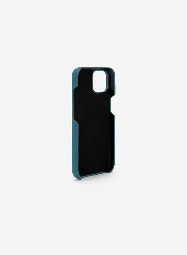 Ốp lưng điện thoại iphone 14 phối ngăn đựng thẻ - IPC 1401 - Màu xanh lam - VASCARA