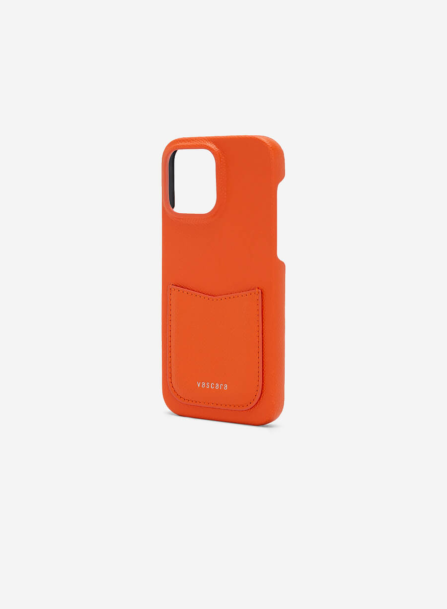 Ốp lưng điện thoại iPhone 14 Pro Max Phối Ngăn Đựng Thẻ - IPC 1403 - Màu Cam - vascara.com