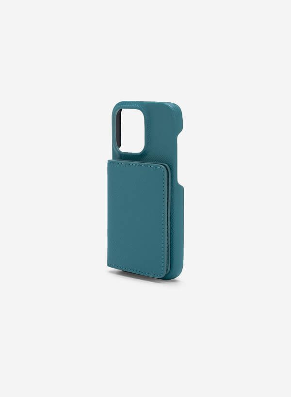 Ốp lưng điện thoại iphone 14 pro phối ví mini đựng thẻ
