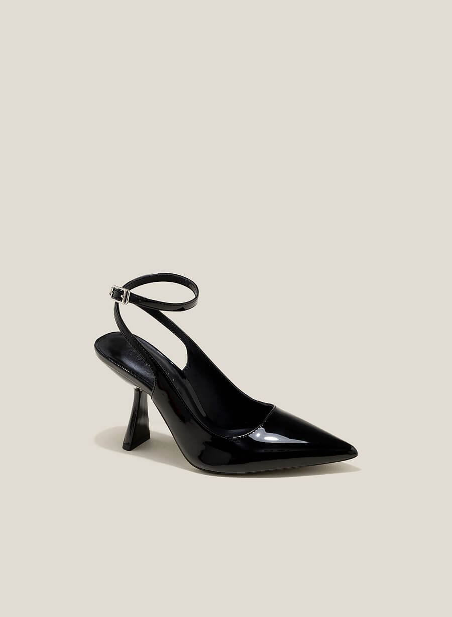 Giày slingback nhấn quai ankle strap - BMN 0600 - Màu đen - vascara.com