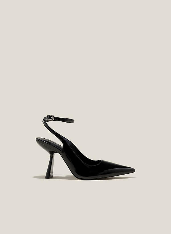 Giày slingback nhấn quai ankle strap - BMN 0600 - Màu đen