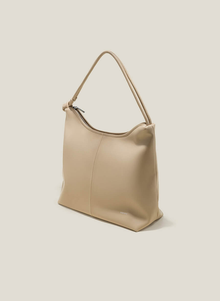 Túi tote over size quai đôi thắt nút - TOT 0129 - Màu be - vascara.com