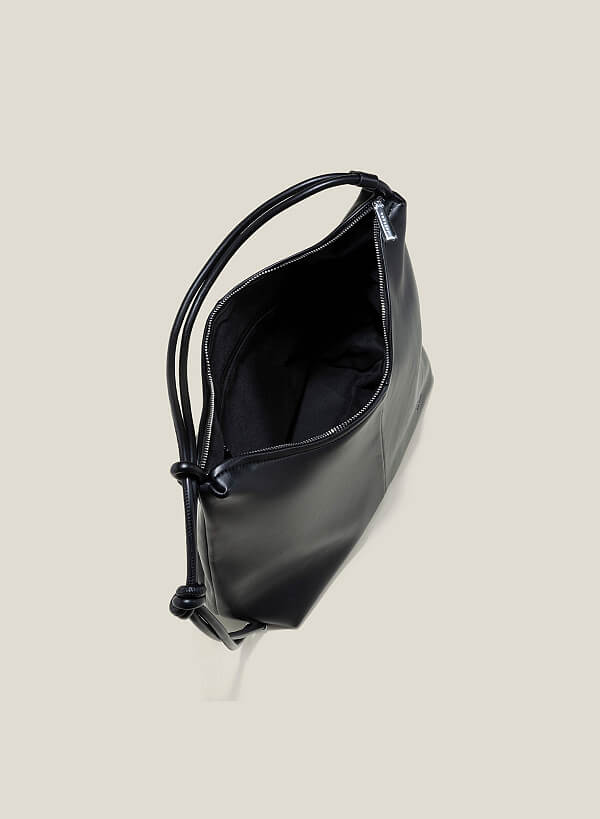 Túi tote over size quai đôi thắt nút - TOT 0129 - Màu đen - VASCARA