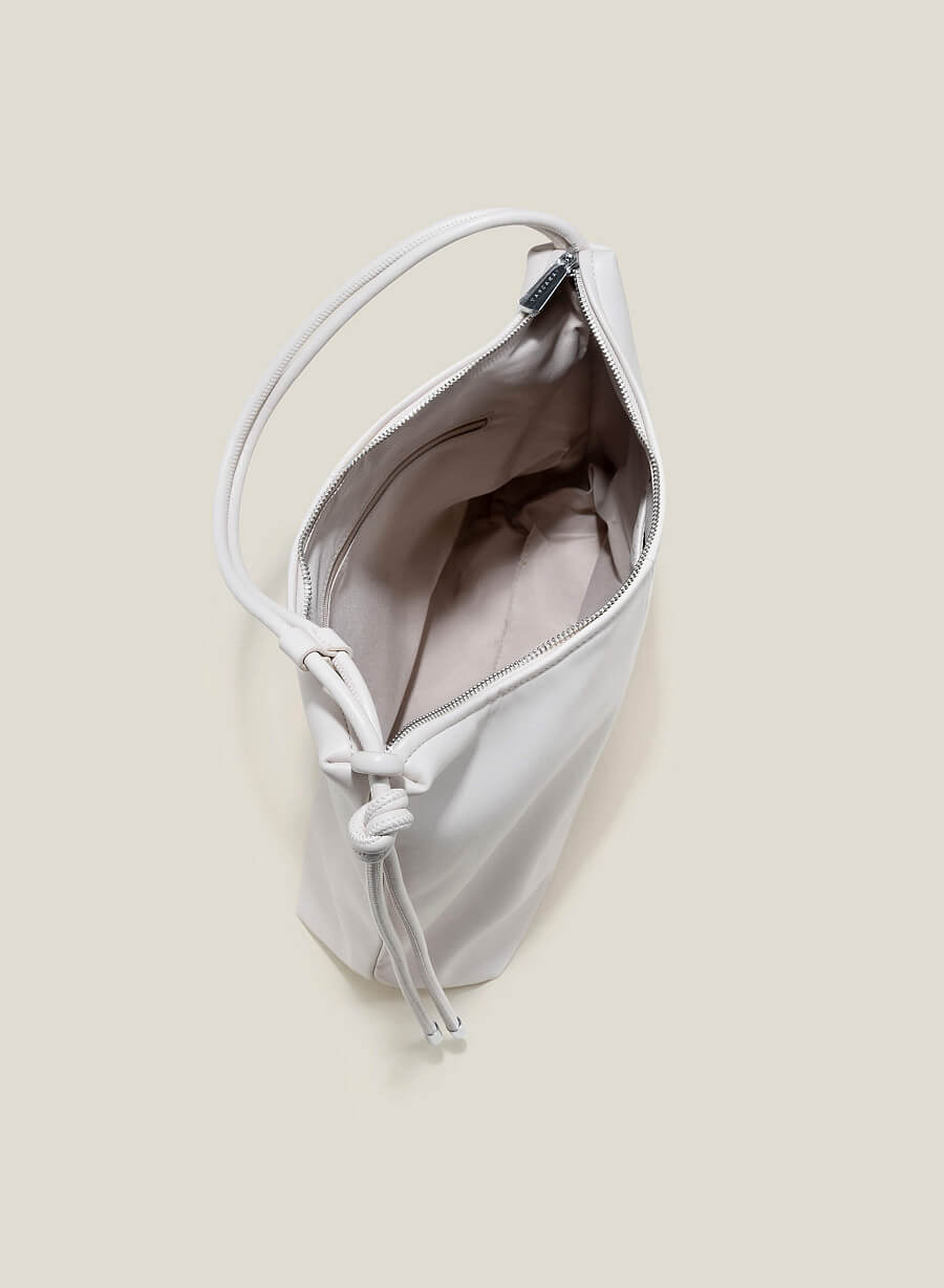 Túi tote over size quai đôi thắt nút - TOT 0129 - Màu kem - vascara.com