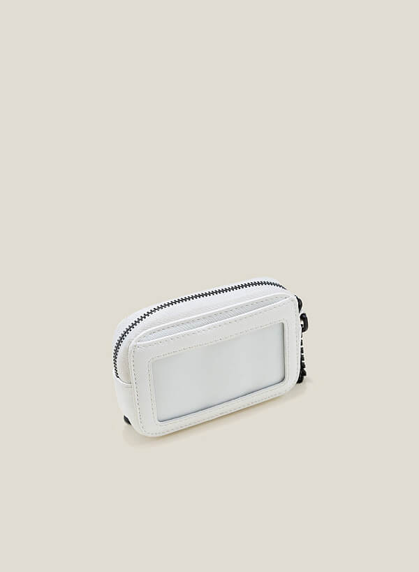 Ví mini đựng card phối xích - WAL 0269 - Màu trắng - VASCARA