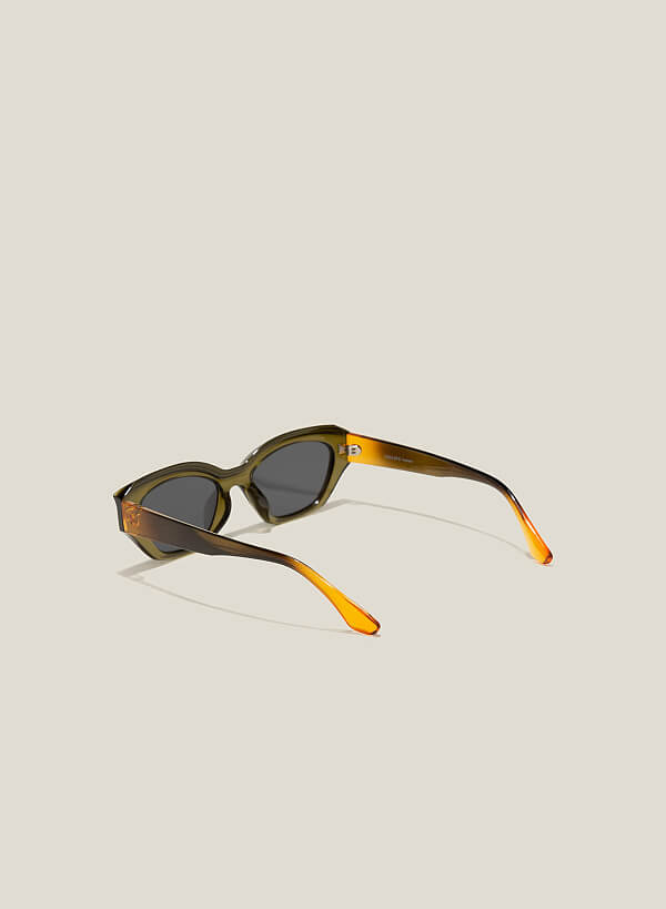 Kính mát gọng nhựa trong wayfarer - WAY 0055 - Màu xanh rêu - VASCARA