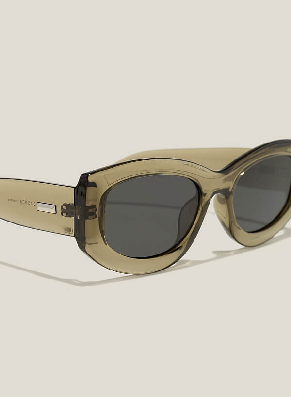 Kính mát gọng nhựa cá tính wayfarer - WAY 0056 - Màu xanh rêu - VASCARA