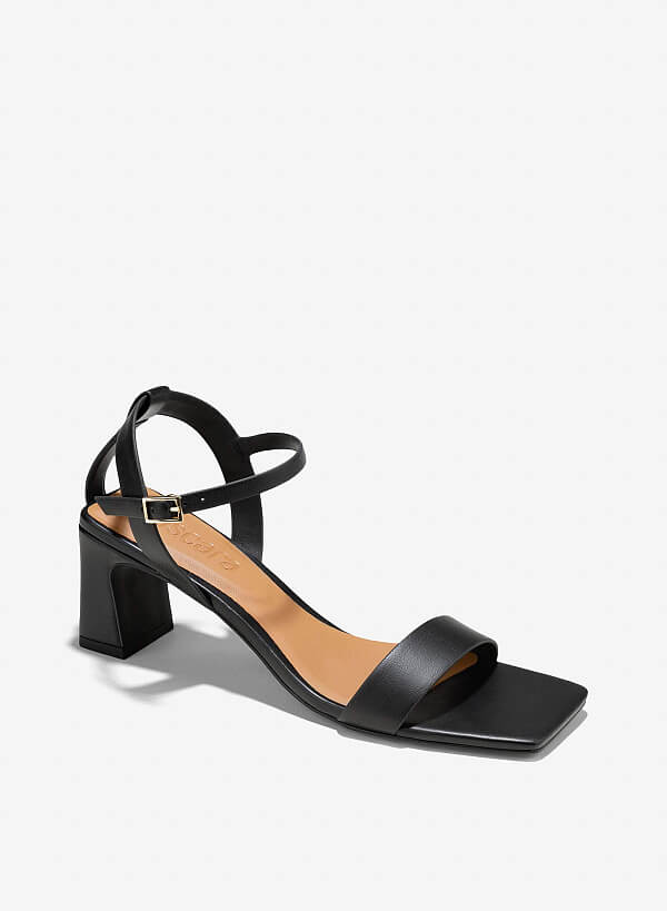 Giày block heel sandals - SDN 0780 - Màu đen - VASCARA