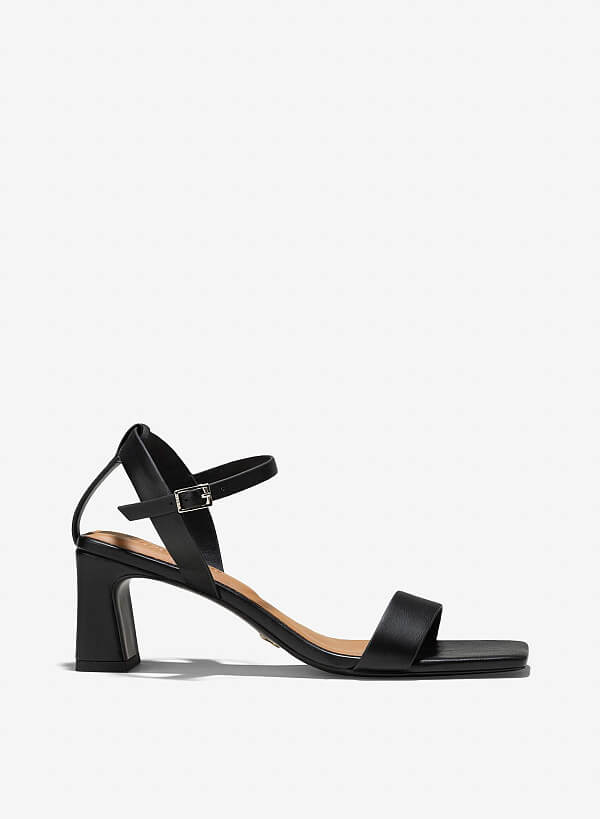 Giày block heel sandals - SDN 0780 - Màu đen