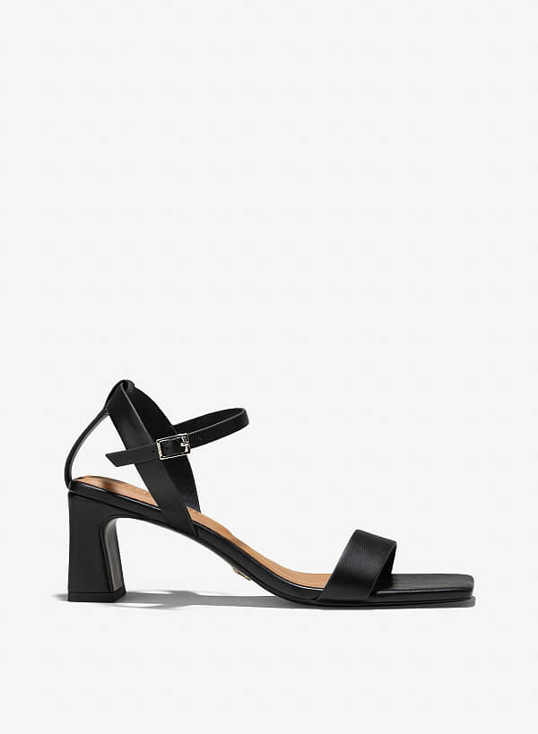 Giày block heel sandals - SDN 0780 - Màu đen - VASCARA