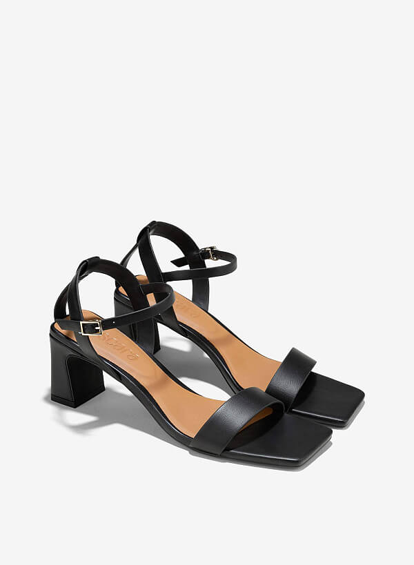 Giày block heel sandals - SDN 0780 - Màu đen - VASCARA