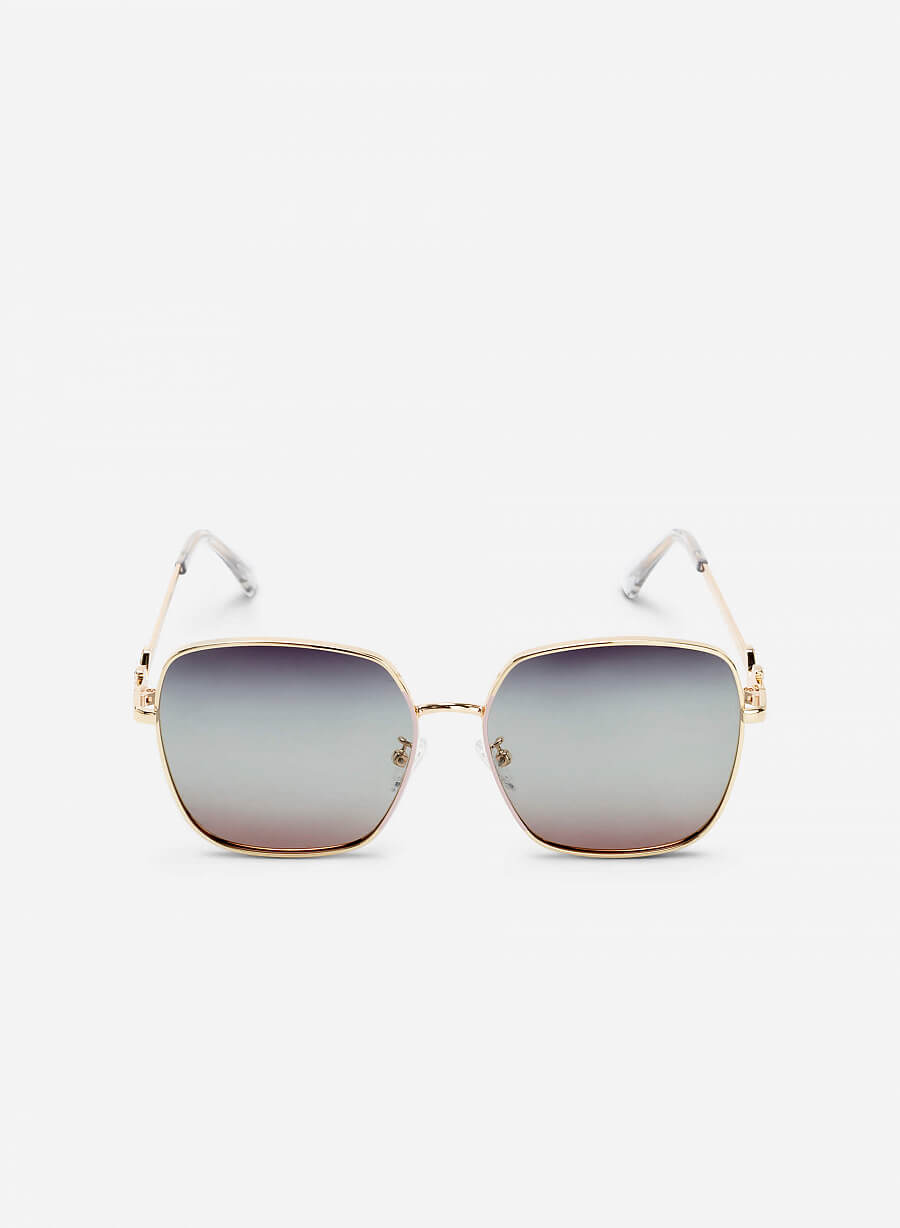 Kính mát gọng kim loại wayfarer - WAY 0036 - Màu hồng nhạt - vascara.com