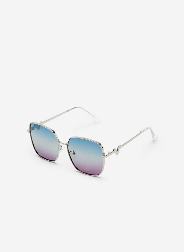 Kính mát gọng kim loại wayfarer - WAY 0036 - Màu xanh dương - VASCARA