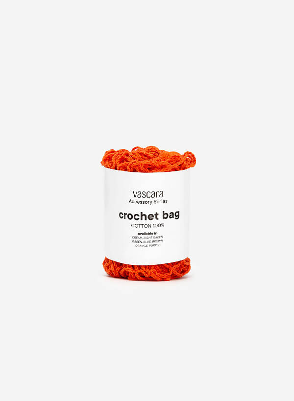 Túi len đan lưới - MEB 0001 - Màu cam - VASCARA