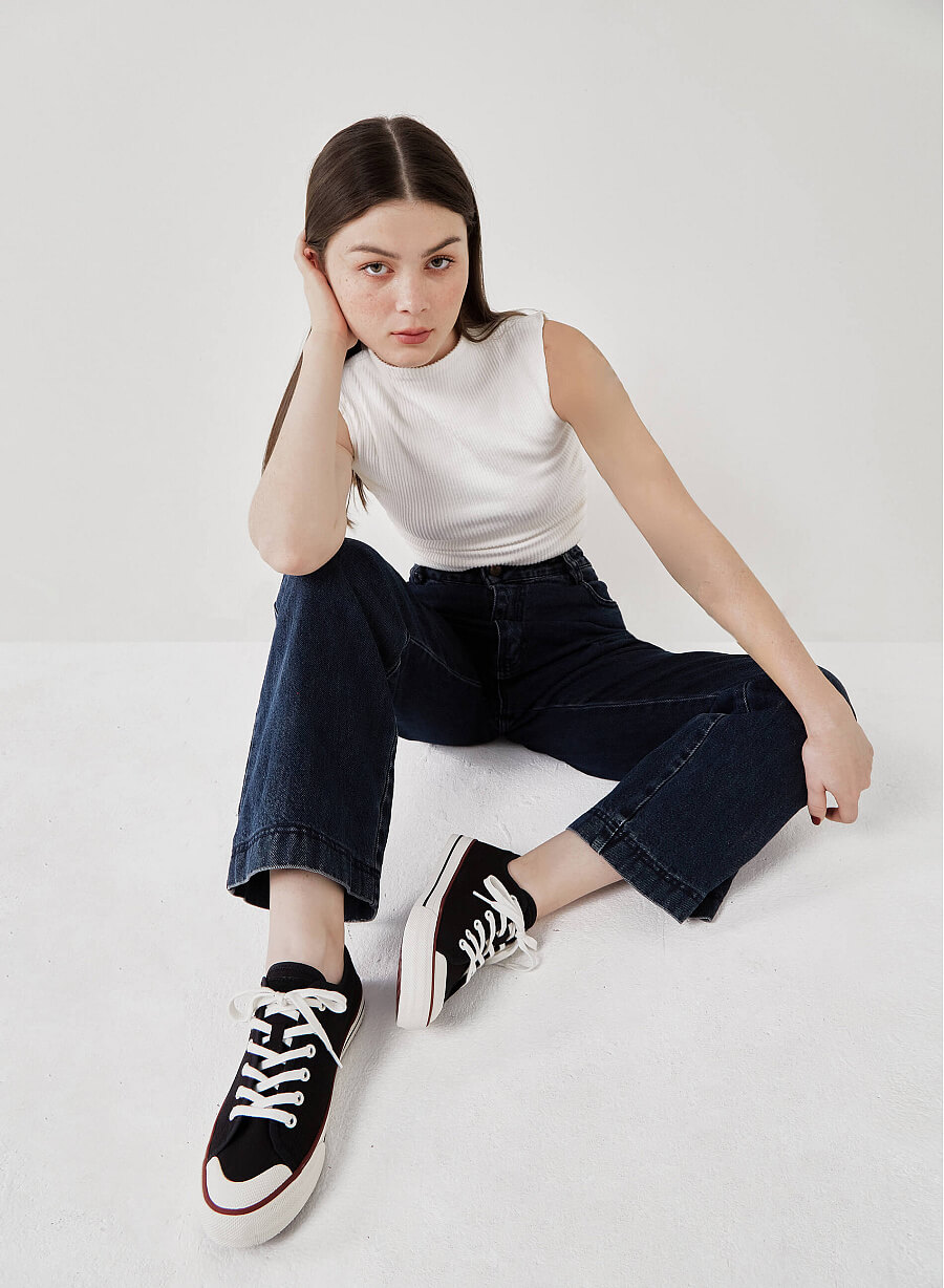 Giày Sneaker Cổ Điển - SNK 0059 - Màu Đen - VASCARA